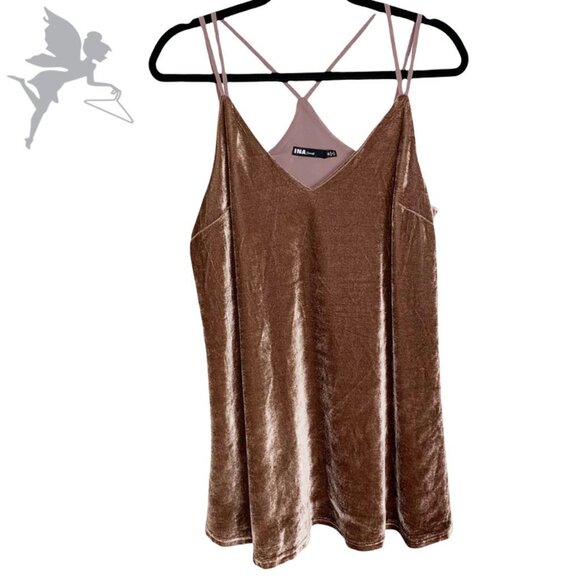 INA Strappy Velvet Camisole - Picture 1 of 5